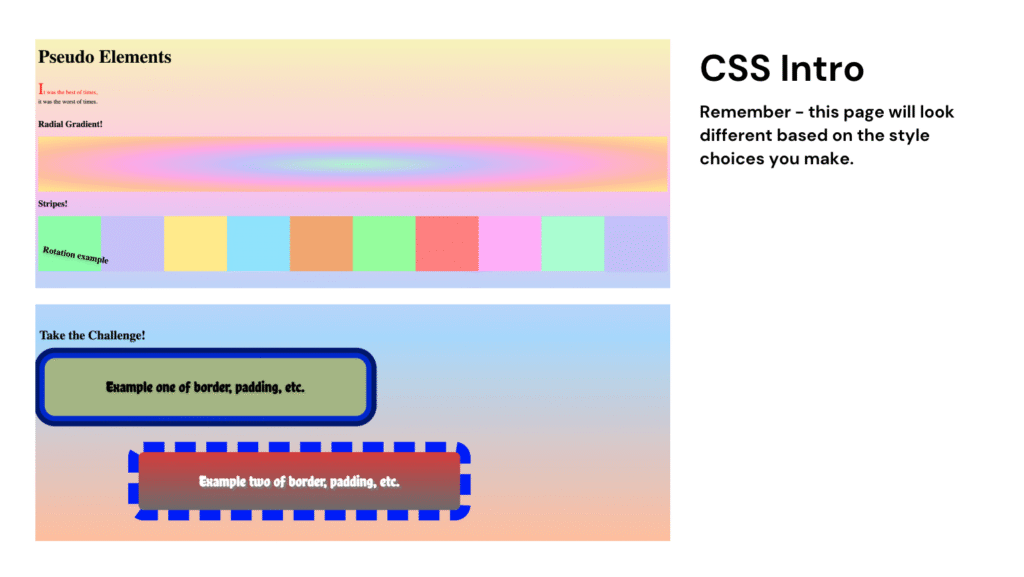CSS Intro Example