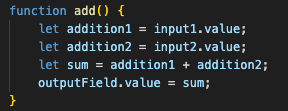 javascript add function