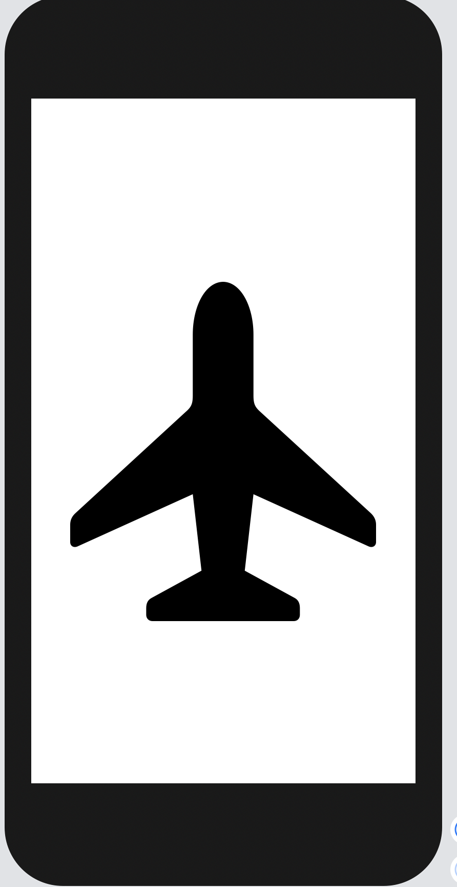 Example: airplane symbol rotated to point straight up