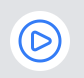 Blue play button icon centered in a circle outline