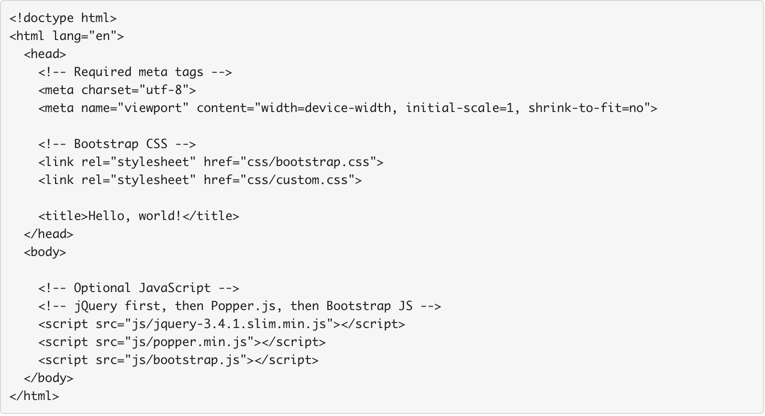 Source code of Panel One index.html.