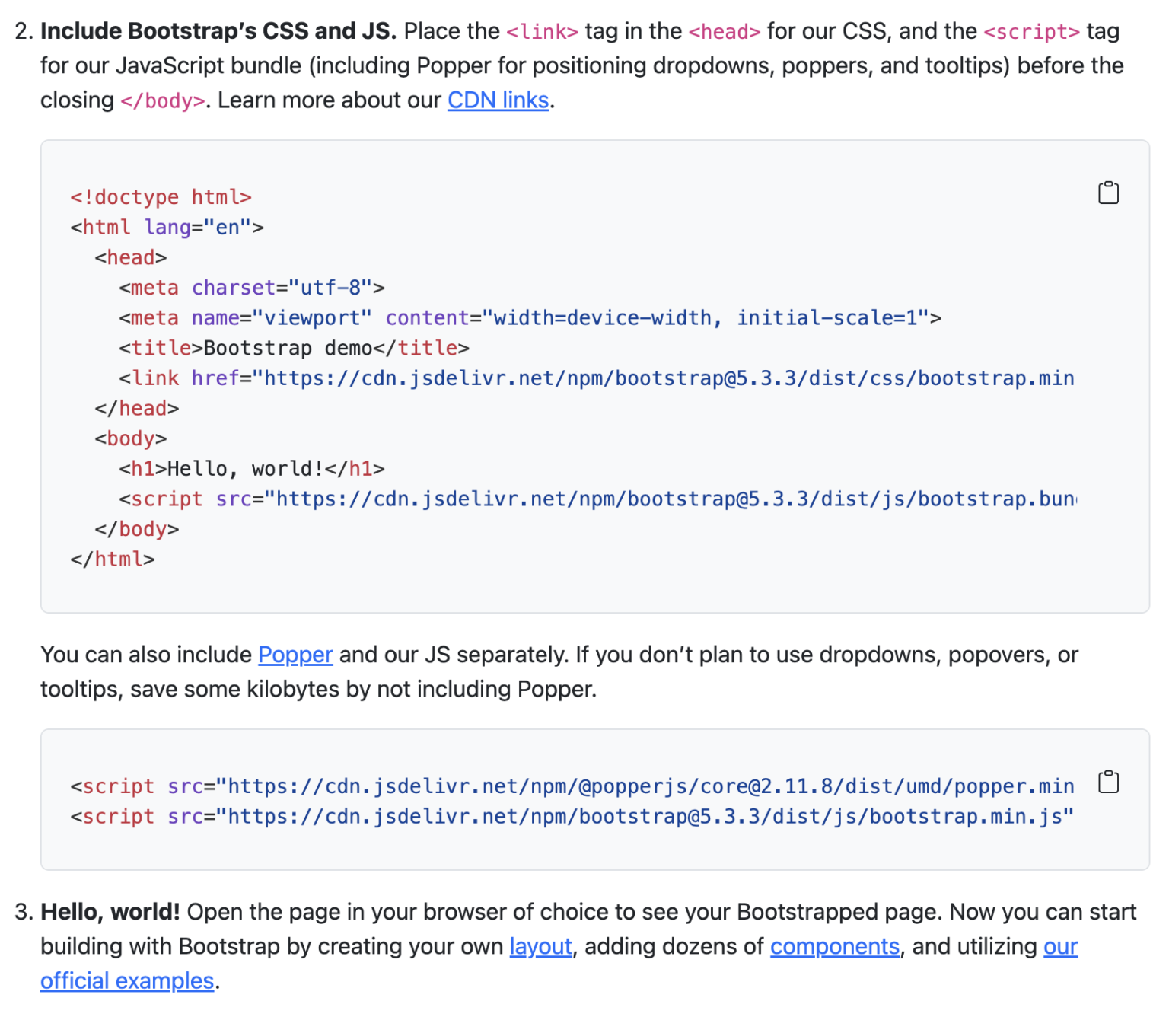 Bootstrap Starter Template – Web Dev