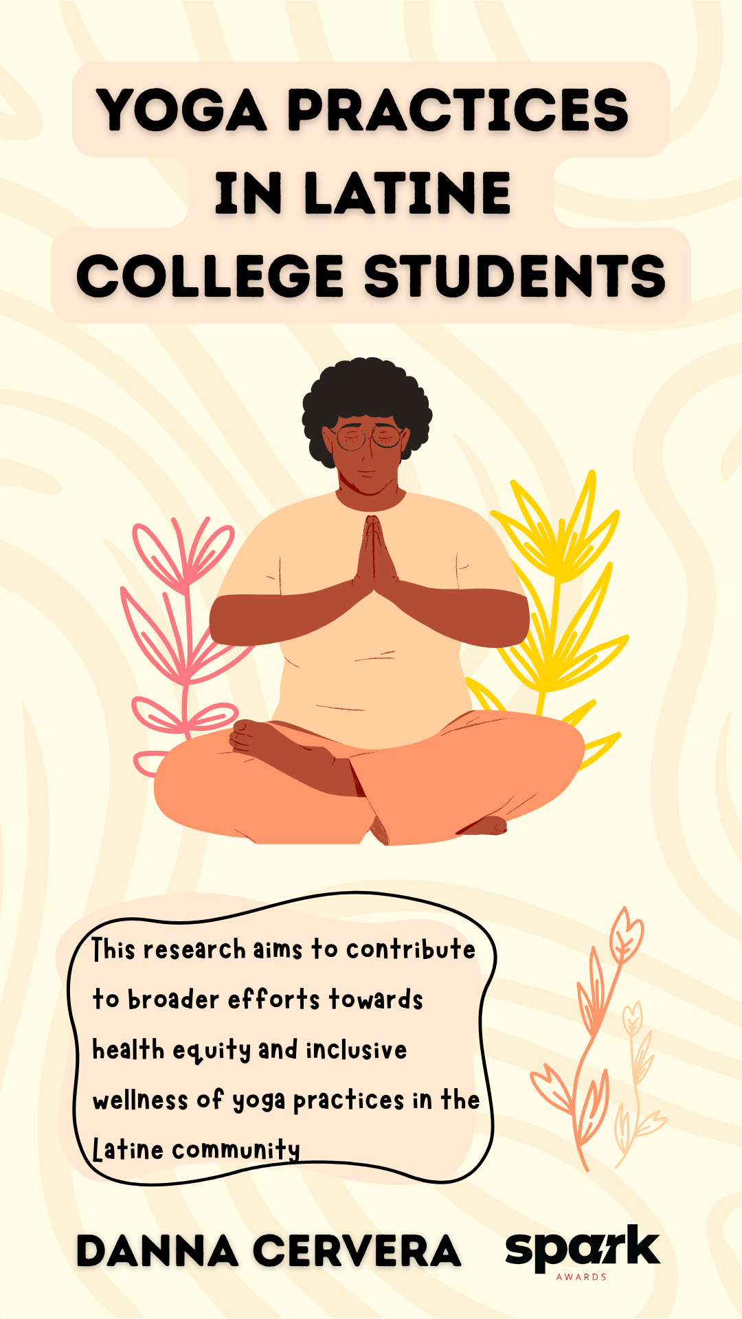 Spark Danna Cervera Latine Yoga Poster