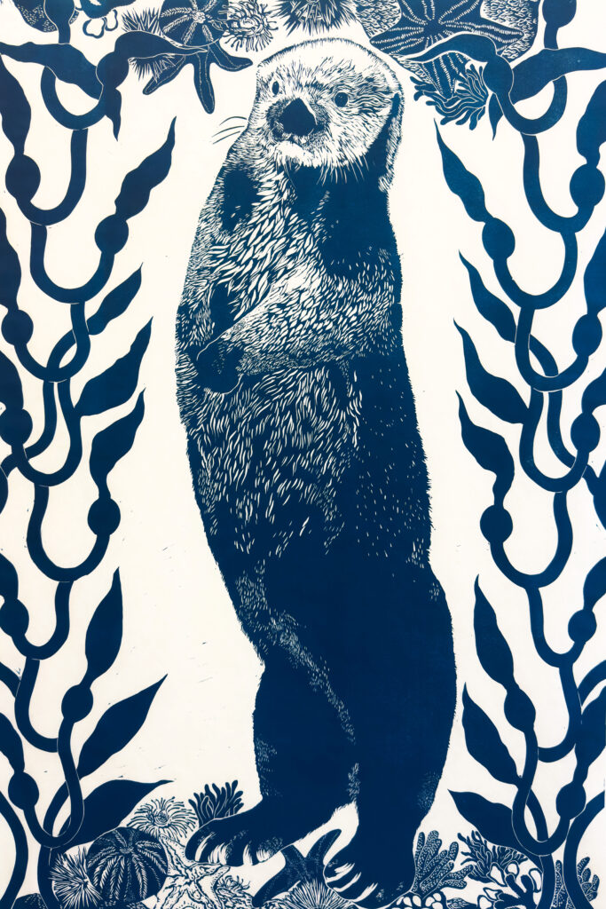 Olive Roberts Sea Otter Spark Poster