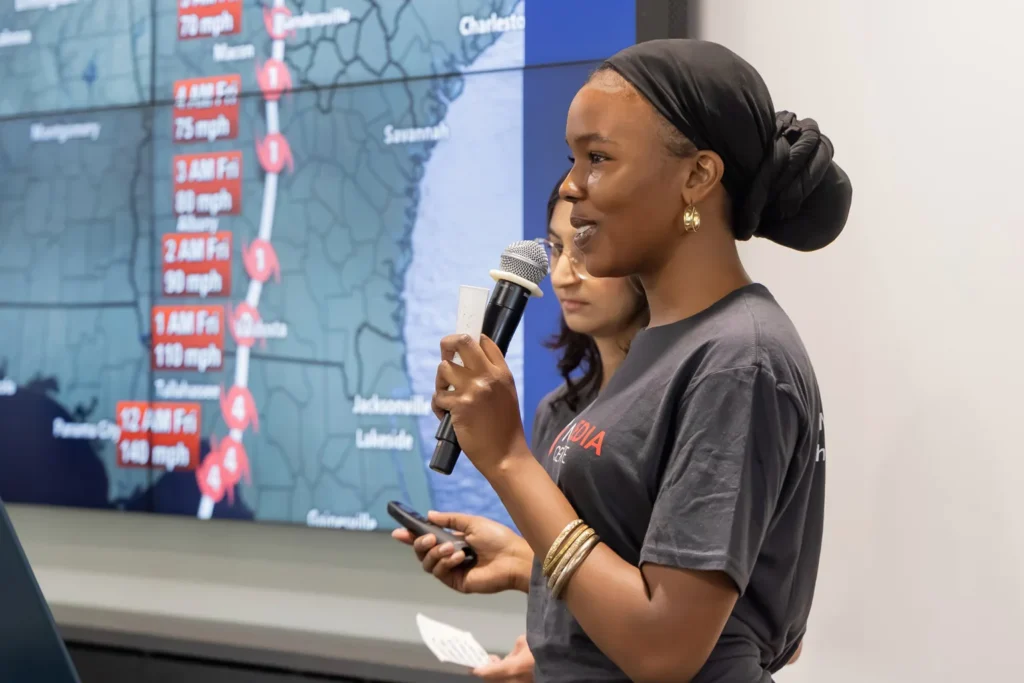 GrowBackAugusta UGA Today Feature Banner: Amaya Powell presenting at SLAM