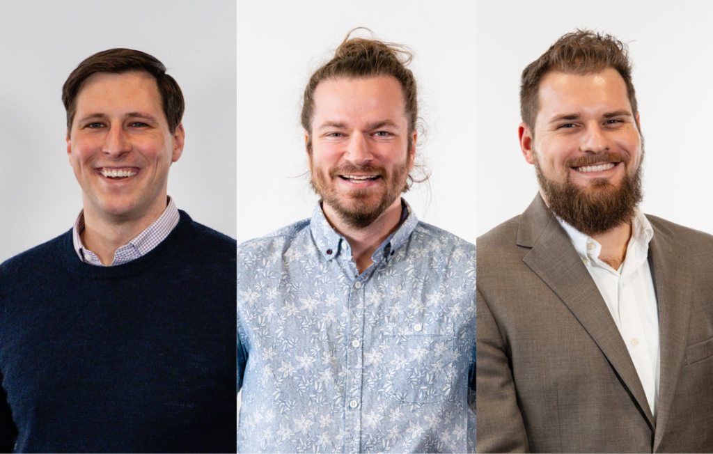John, Chris, and Tyler Headshots Banner