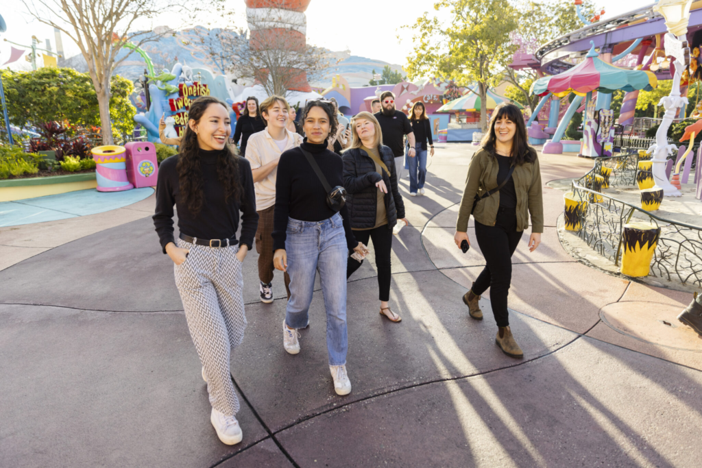 NMI students walk through Universal Orlandos Seuss World