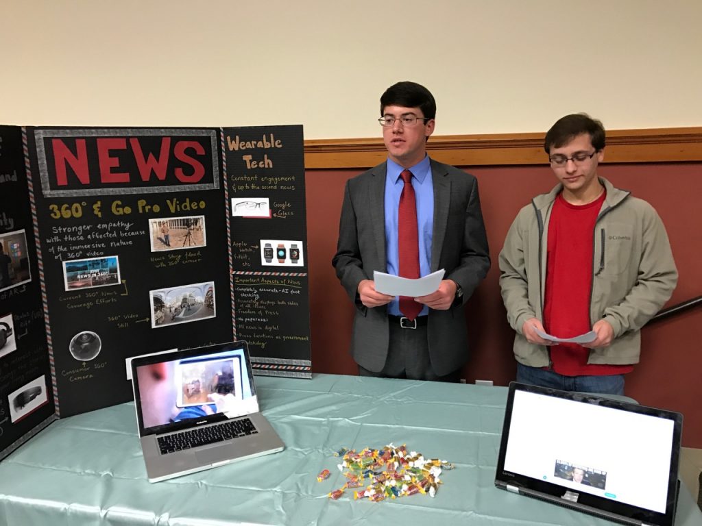 Photo from previous class booth presentation